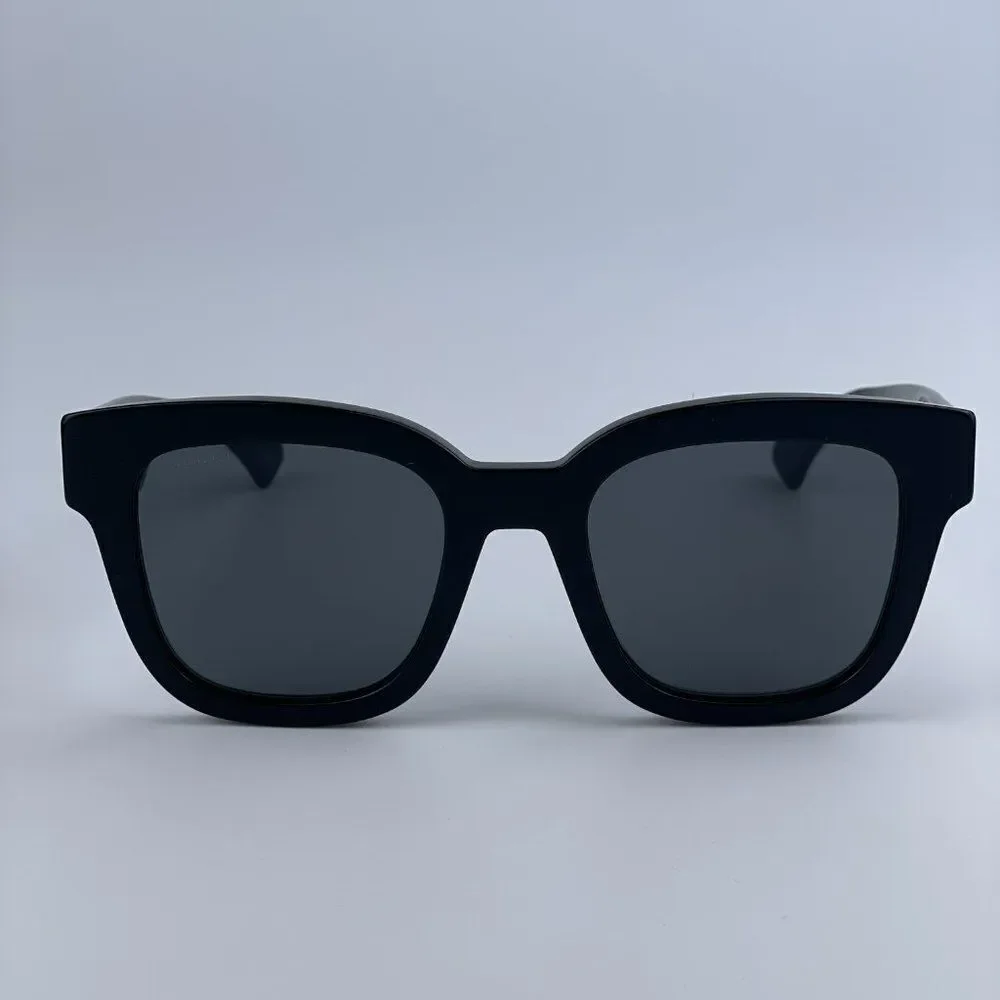 NEW Gucci GG0998S 001 Black Grey Square Unisex Sunglasses